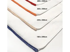 Sábana encimera de polialgodón 180x290 cm PERCALE lino, por Soleil d'ocre