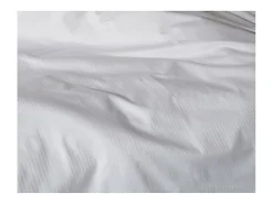 Sábana encimera satén de algodón rayas 94 hilos/cm² blanco