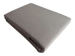 Sábana encimera satén de algodón gris