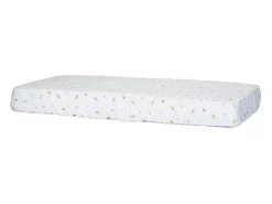 Sábanas ajustables 120x60 140x70 de algodón orgánico blanco