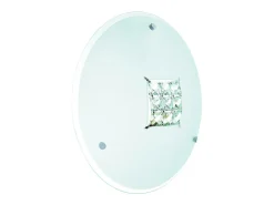 Searchlight 1 ljus spol takljuskristall med glaskristaller, E27