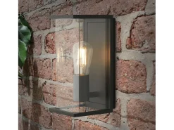 Searchlight Bakerloo1 Ljus E27 Utomhuslåda Vägg/veranda Ljus Mörkgrå, Klarglas IP44