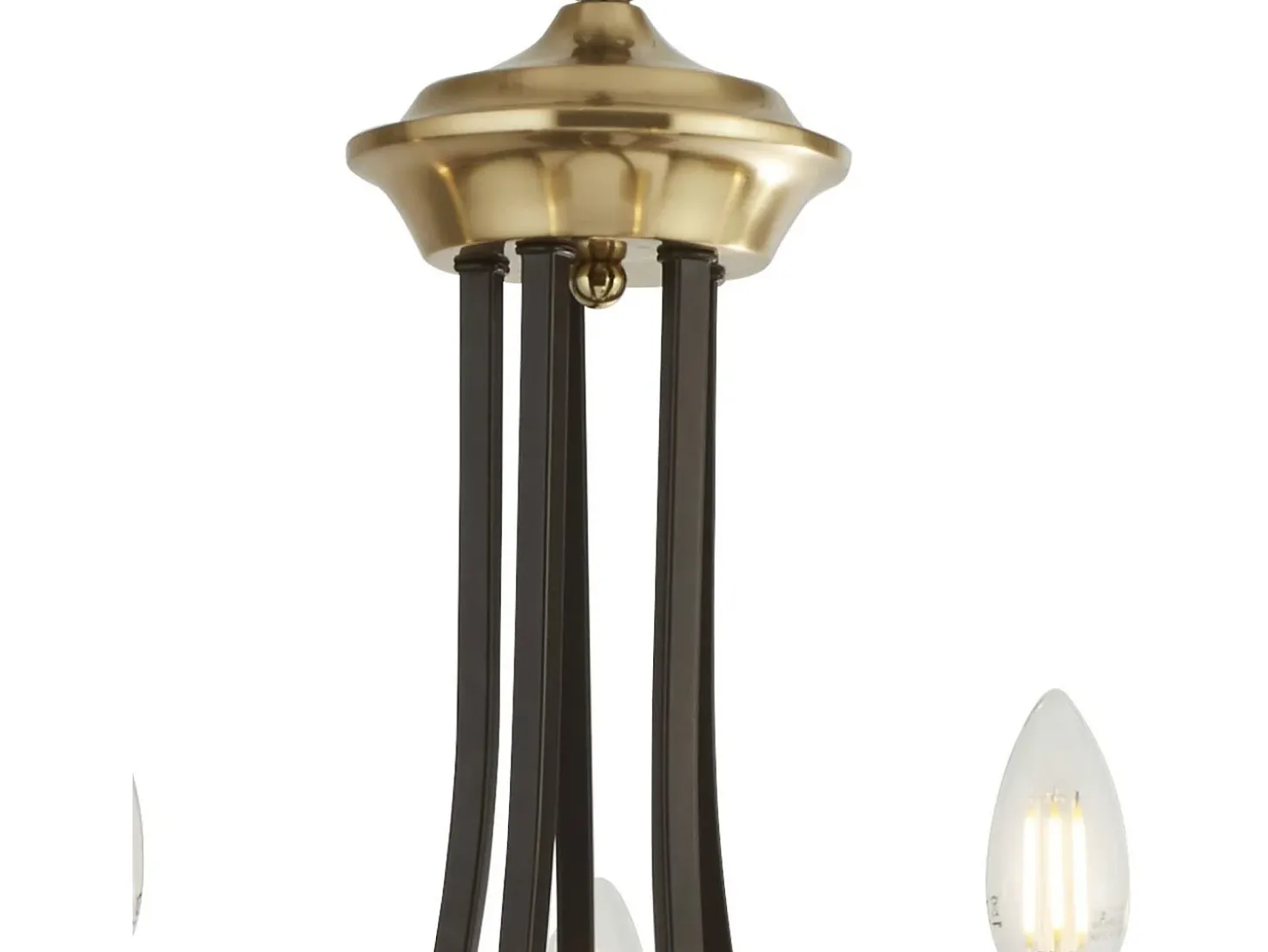 Searchlight Belfry 5 ljus multiarmshnge mrk brons, brun, E14