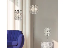 Searchlight BIJOU 1 ljus krom takhnge med kristallglas