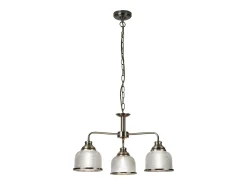 Searchlight Bistro 3 Ljus Multi Arm Takhnge Vit, Antik Mssing, E27