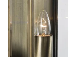 Searchlight Box 1 Ljus Utomhusv�gglampa Antik Mssing, IP44, E27