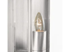 Searchlight Box 1 Ljus Utomhus Trdgrd Vgglampa Satin Silver IP44, E27