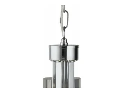 Searchlight Catalina 5-ljus takhnge med flera armar krom, Smokey, glas, E14