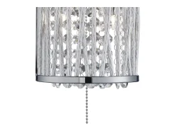 Searchlight Elise 2 ljus inomhus vgglampa krom, kristall, G9