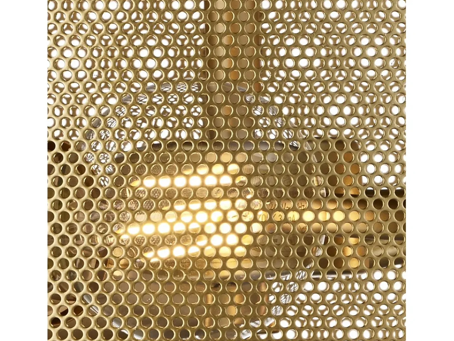 Searchlight Fishnet 3 Light Flush Ceiling Light Mesh Matt Gold, E27