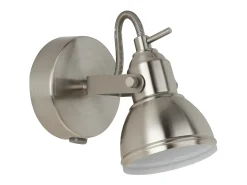 Searchlight Focus 1 Ltt justerbar vggspotlight satin silver, GU10