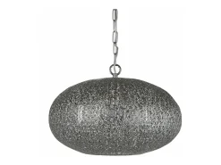 Searchlight Fretwork1 ljus hänge, glänsande nickel