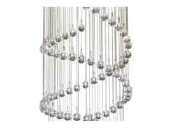Searchlight Hallway 5 Ljus Spiral Cluster Pendel Krom med Kristaller, G9