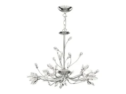 Searchlight Hibiscus5 ljust tak, krom, klart glas