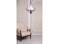 Searchlight Hurricane 1 ljus takhnge Rustik med opalglasskrm, E27