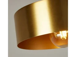 Searchlight Knox Colgante Negro, Metal dorado