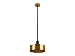 Searchlight Knox Colgante Negro, Metal dorado