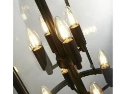 Searchlight Lantern Grande, 8 ljussvart, klart glas