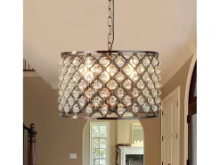 Searchlight Marquise 3 ljus takhnge koppar med glaskristaller, E14
