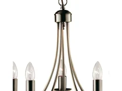 Searchlight Maypole 5 Ltt takhnge med flera armar Antik mssing, E14