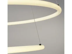 Searchlight Revolve2 Ljus LED Ring Pendel, Matt Svart 3000K