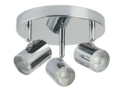 Searchlight Rollo Integrerad LED 3 Light Spotlight Krom