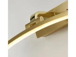 Searchlight Santorini Lámpara para cuadros de 40 cm, latón satinado, metal cepillado