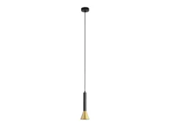 Searchlight Signal Colgante Negro, Metal dorado