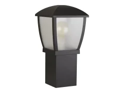 Searchlight Utomhusstolpe (450 mm hjd) - Svart med klara frostade paneler