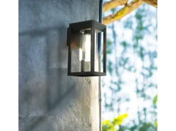 Searchlight Utomhusvgg Lght, Svart Med Klar Diffusor
