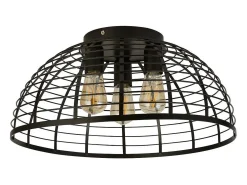Searchlight Vision Jaula 3 Plafones Metal Negro Mate