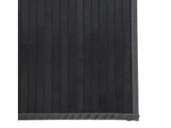 Senad Alfombra cuadrada bambú gris 100x100 cm