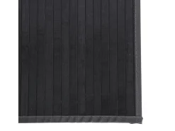 Senad Alfombra rectangular bambú gris 100x200 cm