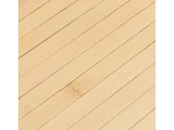 Senad Alfombra rectangular bambú color natural claro 80x300 cm