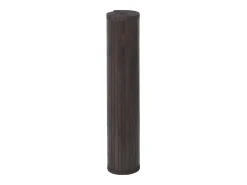 Senad Alfombra rectangular bambú marrón oscuro 100x500 cm