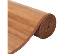 Senad Alfombra rectangular bambú color natural 70x300 cm