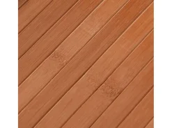 Senad Alfombra rectangular bambú marrón 60x300 cm