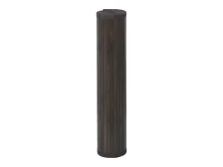 Senad Alfombra rectangular bambú marrón oscuro 100x300 cm