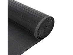 Senad Alfombra rectangular bambú gris 100x400 cm