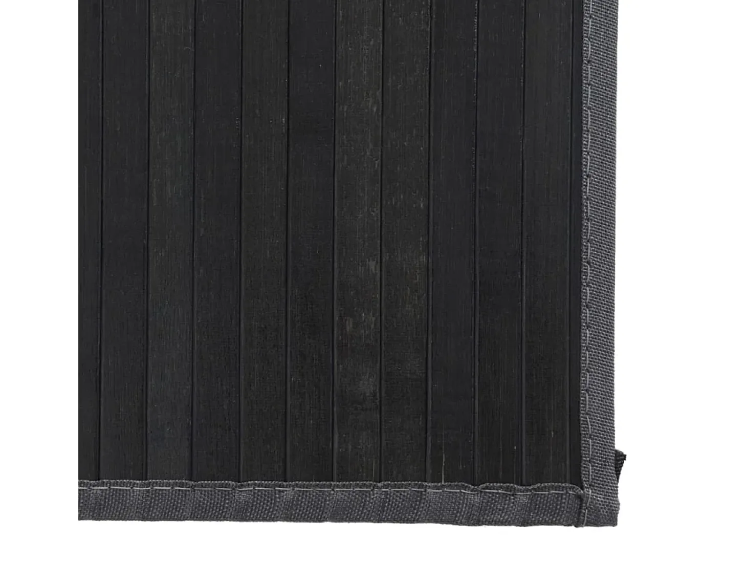 Senad Alfombra rectangular bambú gris 80x200 cm