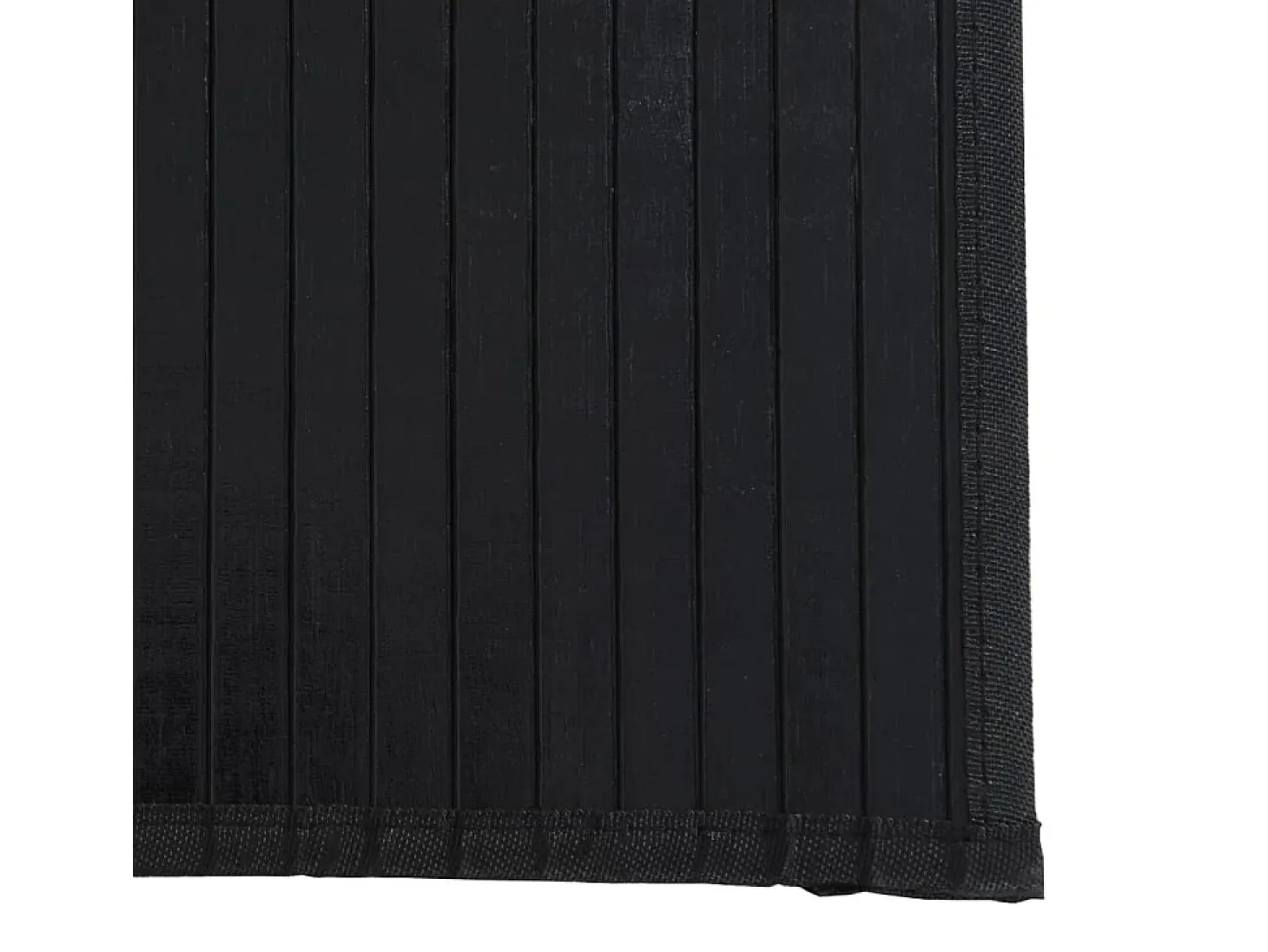 Senad Alfombra rectangular bambú negro 60x300 cm