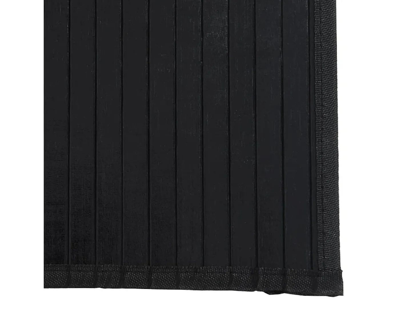 Senad Alfombra rectangular bambú negro 70x300 cm