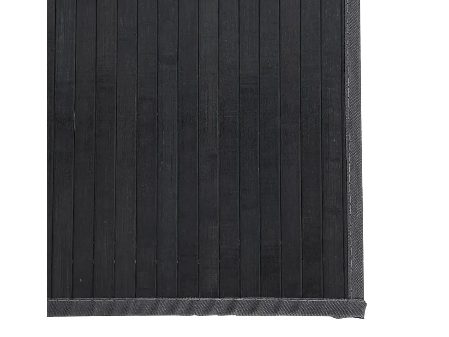 Senad Alfombra rectangular bambú gris 100x500 cm