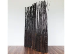 Separador de ambiente 120x3x170 cm marrón Paravent