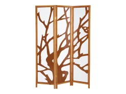 Separador de ambiente 130,5x2,2x175 cm marrón