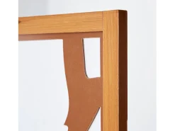 Separador de ambiente 130,5x2,2x175 cm marrón