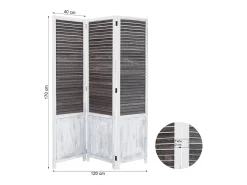 Separador de Ambiente 170x120x2 cm Blanco Vintage