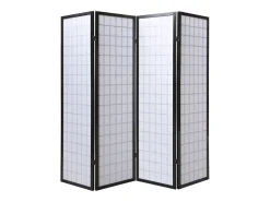 Separador de ambiente 175x176x2.2 cm Shoji negro