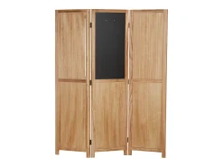 Separador de ambiente 170x120x2 cm biombo de madera natural