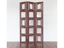 Separador de ambiente 161x93x2 cm paraviento marrón